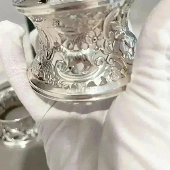 Sterling Silver Georgian Potato Rings (2) early 1900’s. - Picture 4 of 10